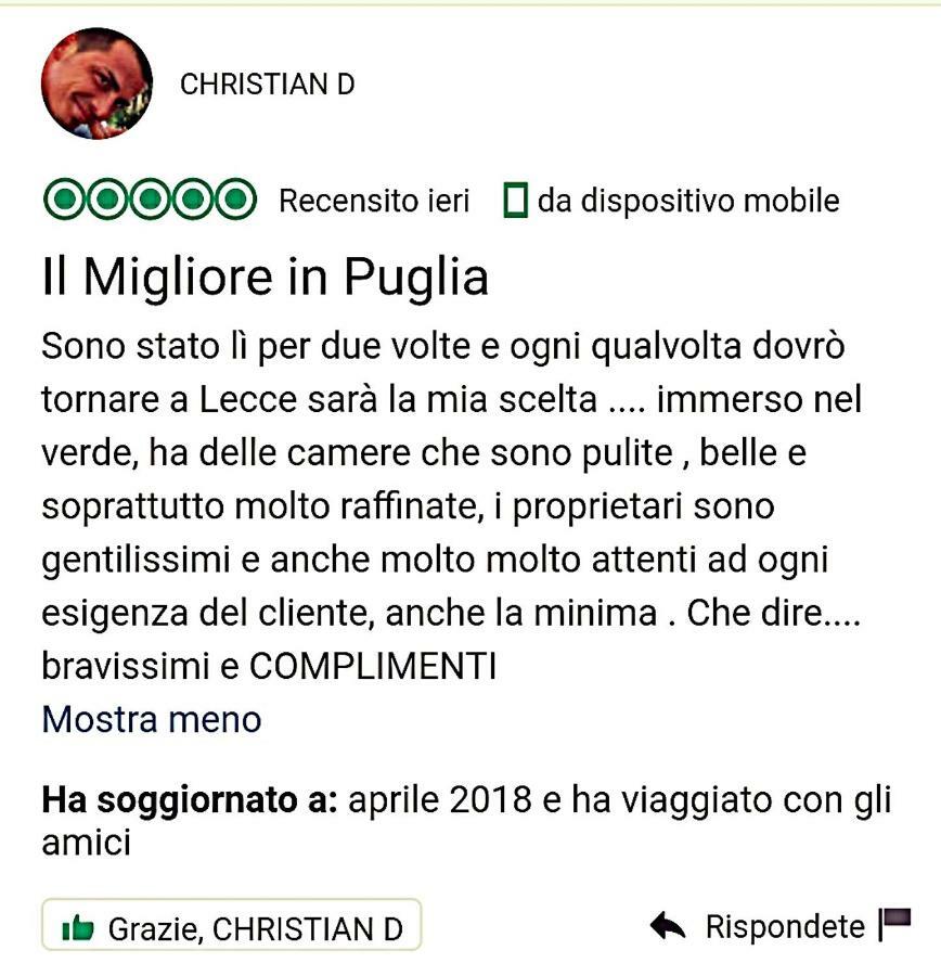 Bed and Breakfast Il Casale dei Principi Lecce Esterno foto